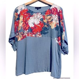 DG2 Diane Gilman - 90’s rayon top XS
